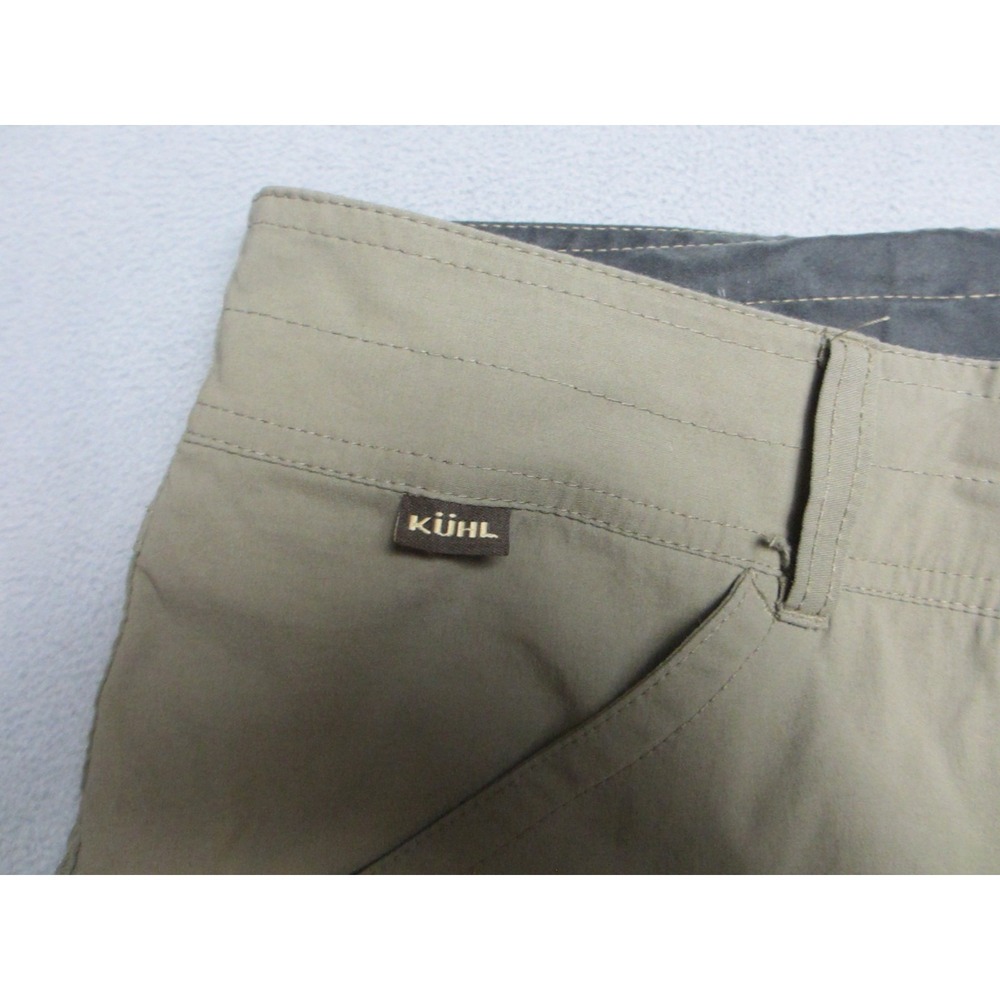 Kuhl Shorts Mens 40 Olive Green Nylon Stretch Cargo Renegade Hiking Outdoor - Picture 2 of 16
